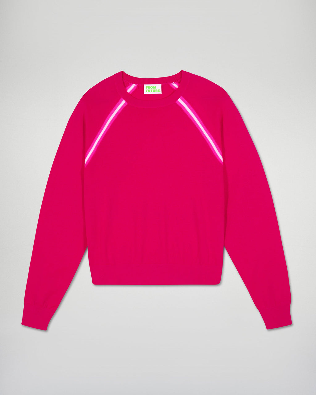Jersey de cuello redondo - Rosa frambuesa - Mujer