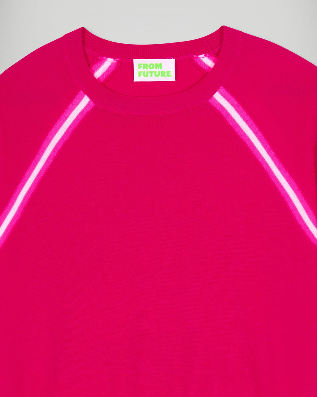 Jersey de cuello redondo - Rosa frambuesa - Mujer