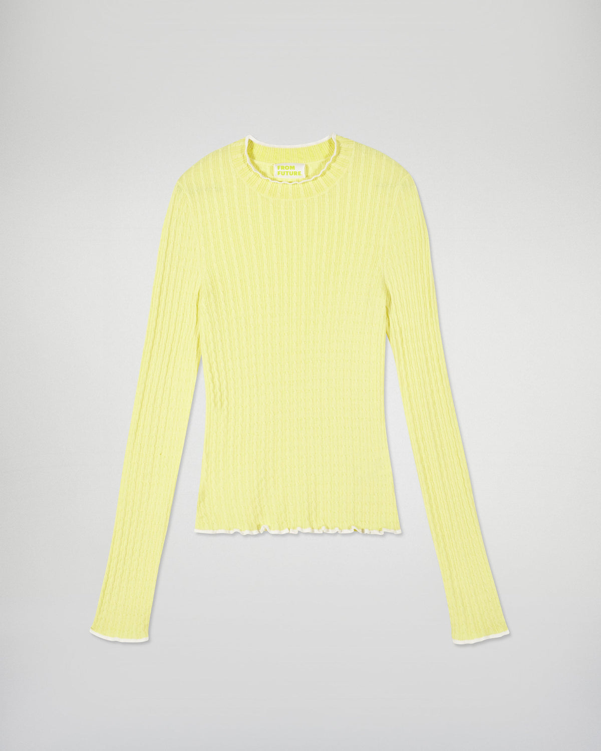 Pull Col Rond - Creamy Yellow - Femme