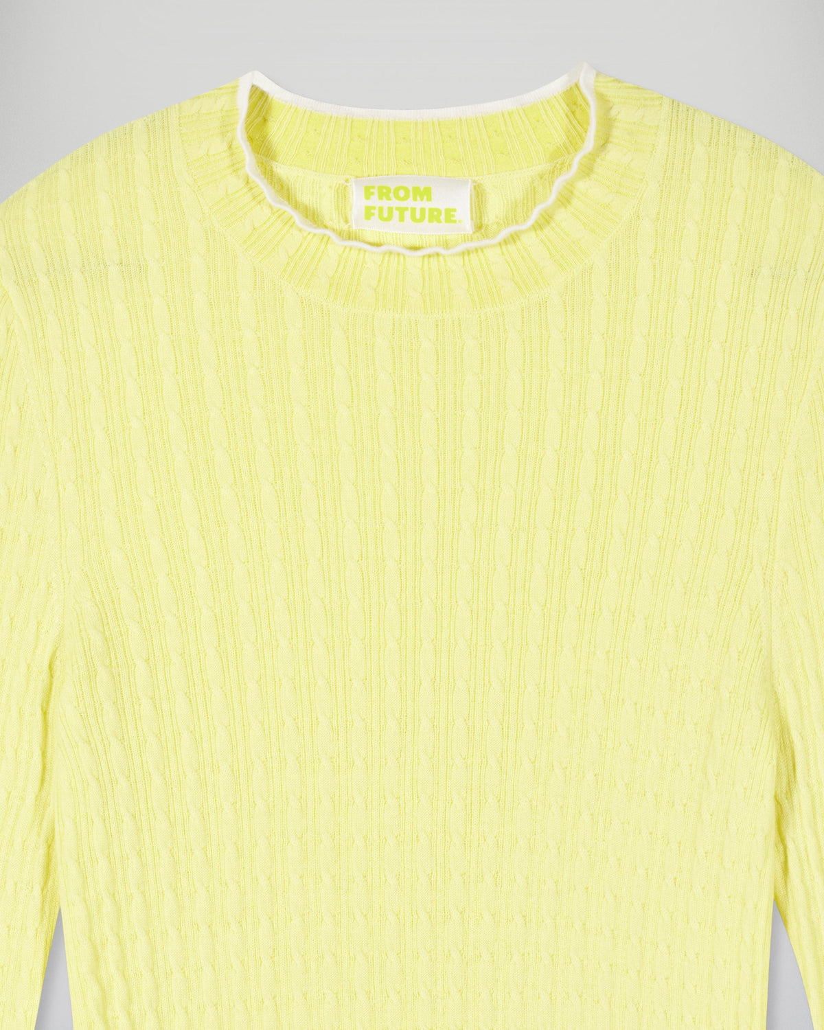 Pull Col Rond - Creamy Yellow - Femme