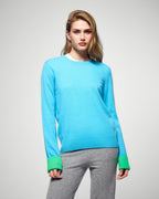 Maglione Girocollo - Candy Blue - Donna