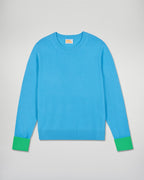 Maglione Girocollo - Candy Blue - Donna