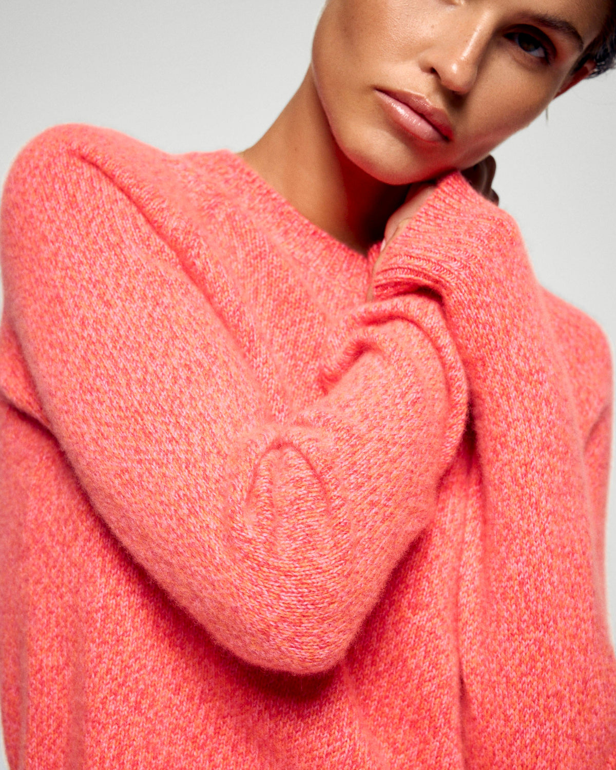 Pull Col Rond - Electric Sunset - Femme