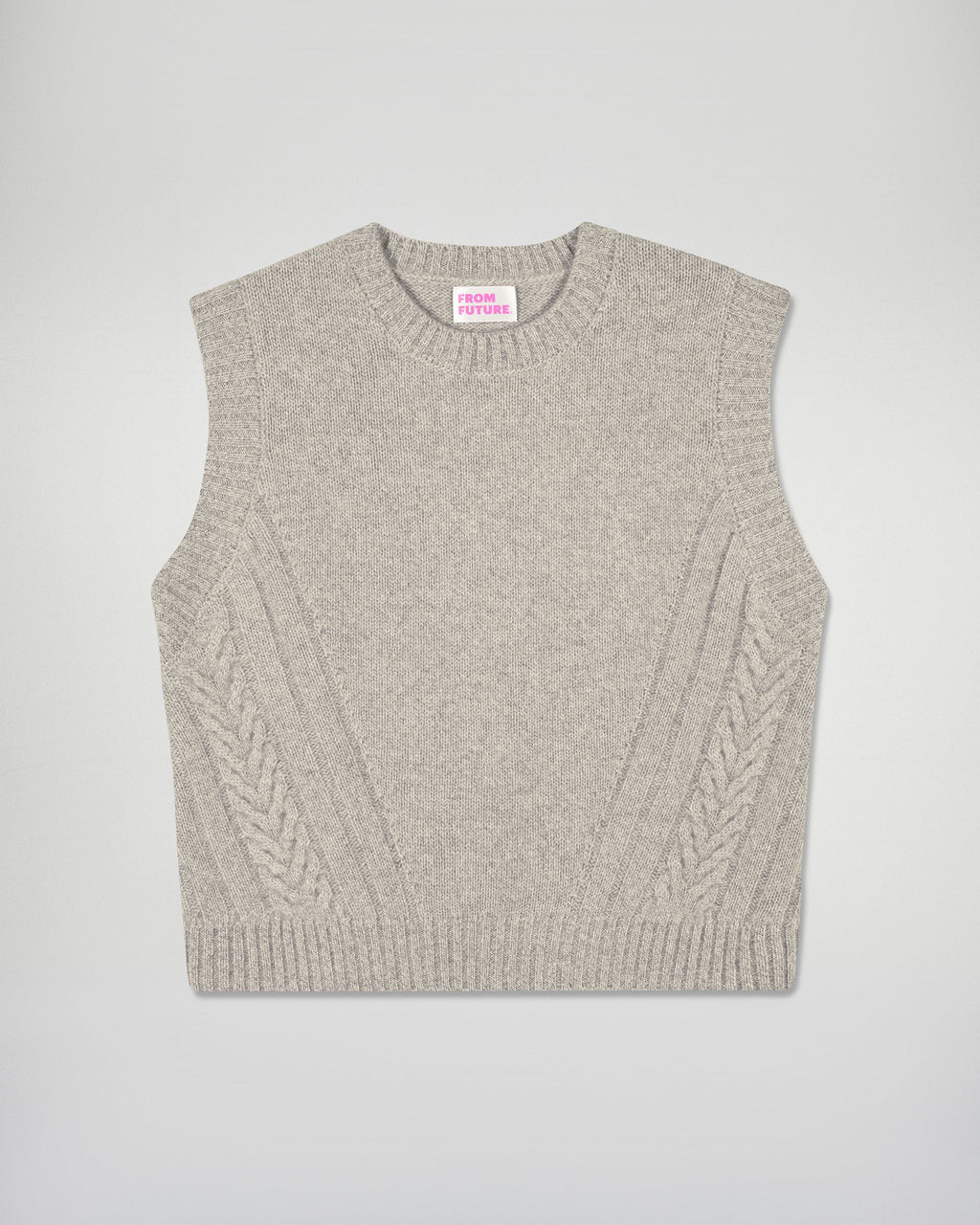 Maglione Senza Maniche - Taupe Melange - Donna