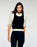 #label: Paige mide 1,81 m y lleva una talla S