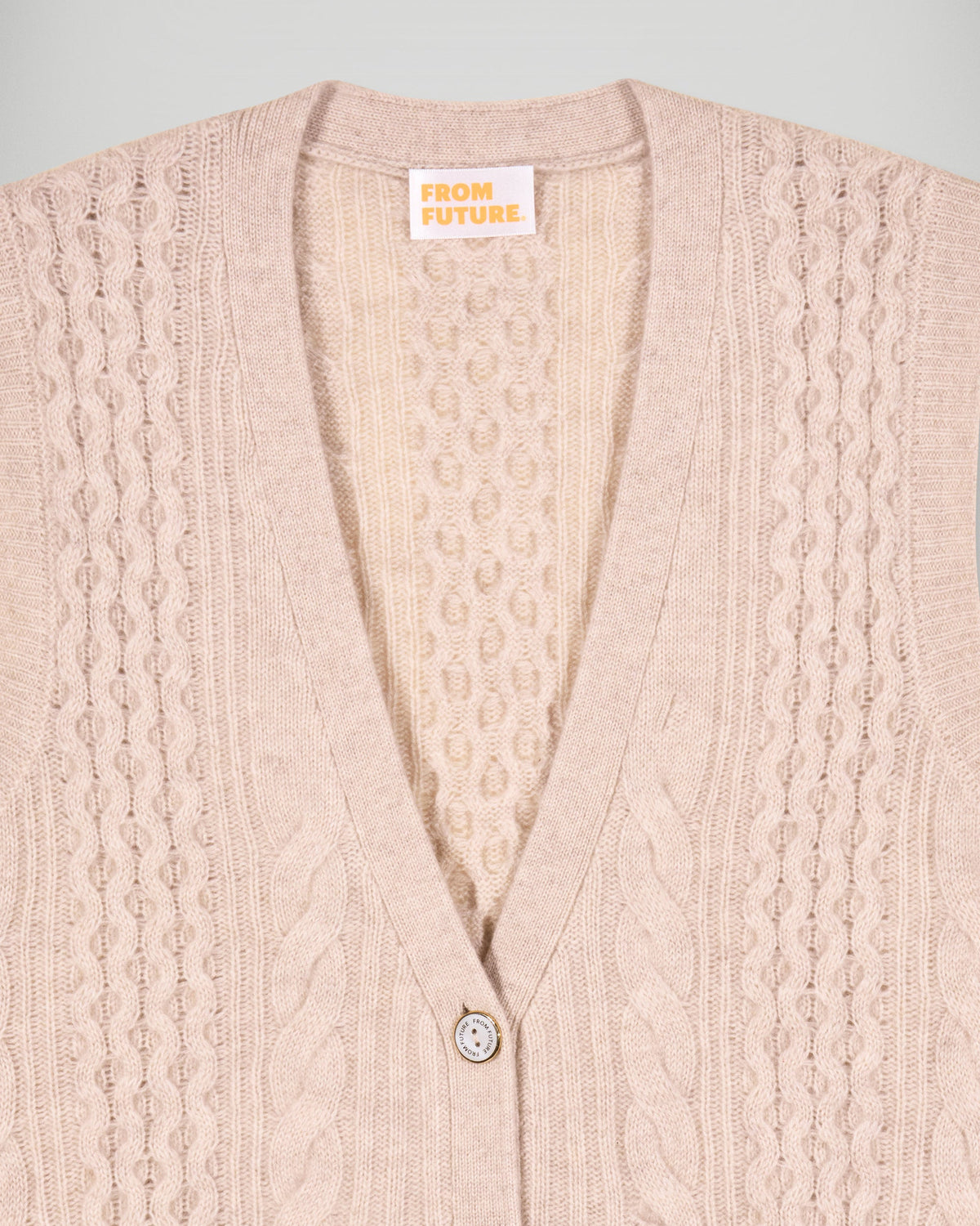 Jersey sin mangas - Beige jaspeado - Mujer