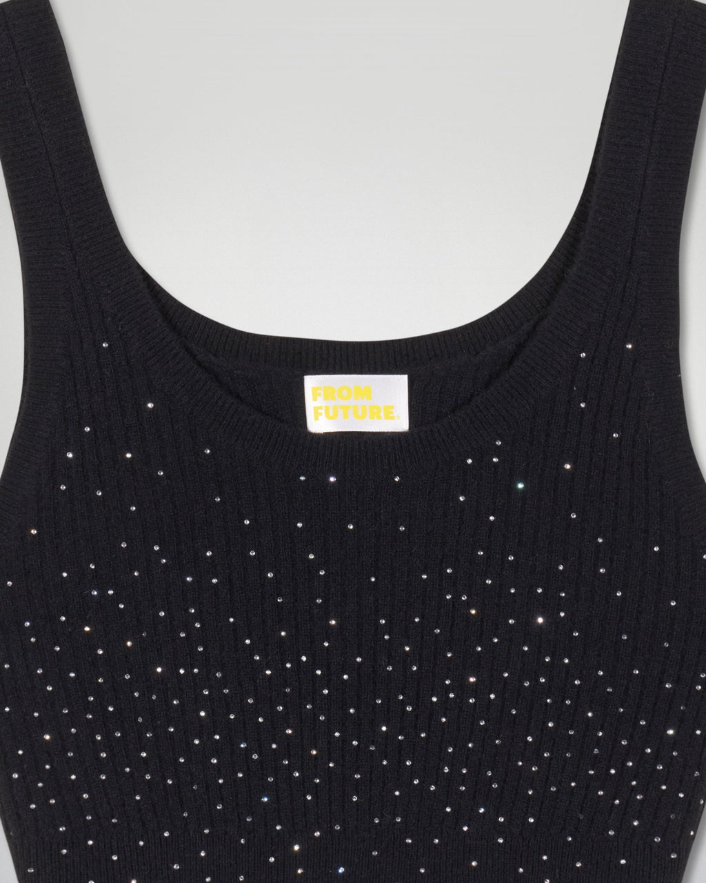 Top Bretelles - Noir - Femme