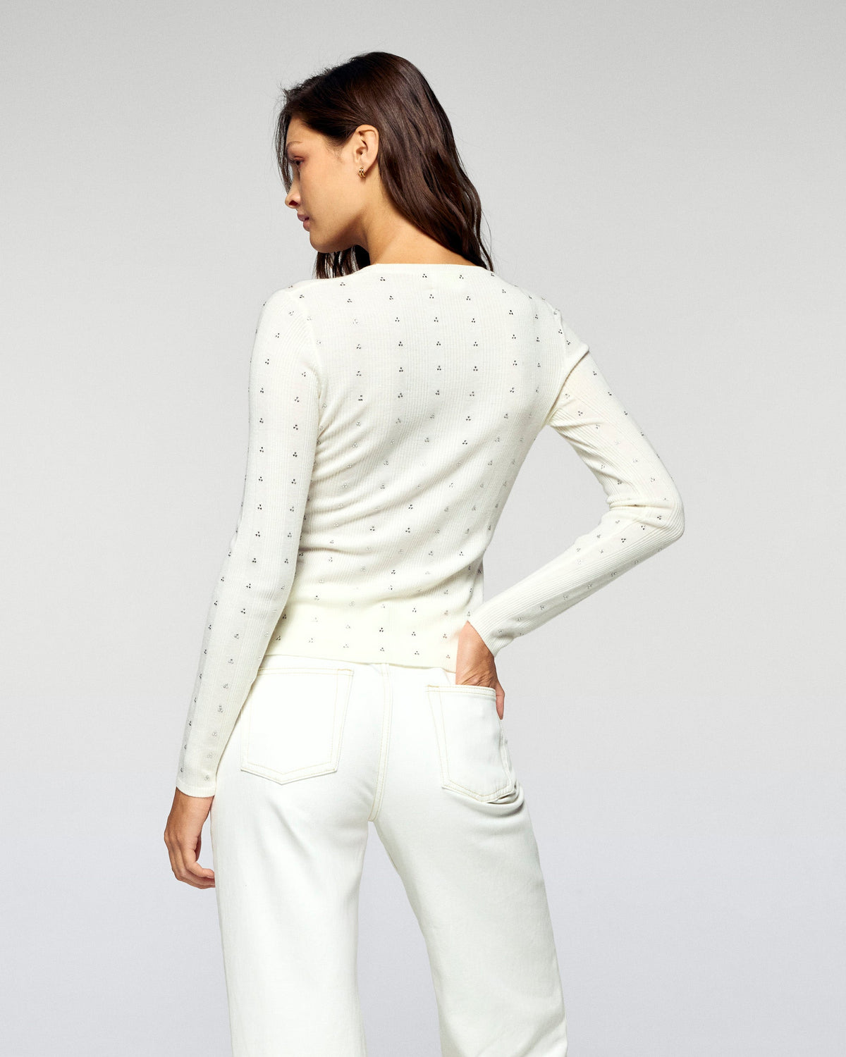 Long-Sleeve Top - Ecru - Women