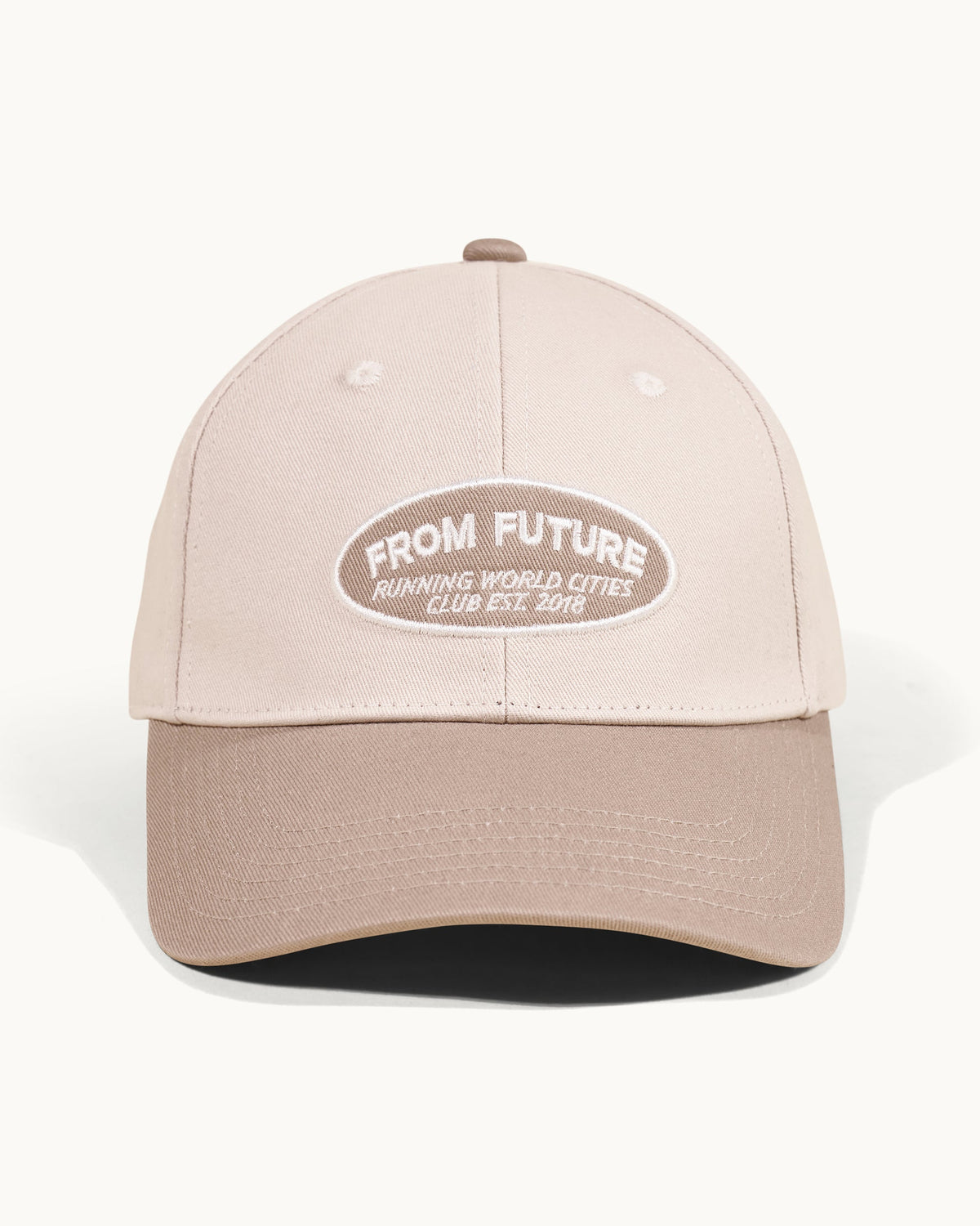 Casquette À Visière Courbée Running World Cities - Sable - Mixte