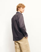Camicia a Maniche Lunghe - Washed Black - Uomo