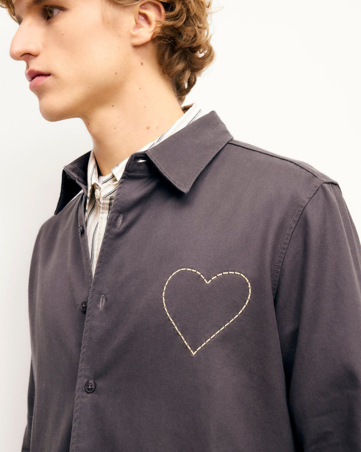 Camicia a Maniche Lunghe - Washed Black - Uomo