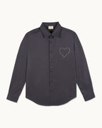 Camicia a Maniche Lunghe - Washed Black - Uomo