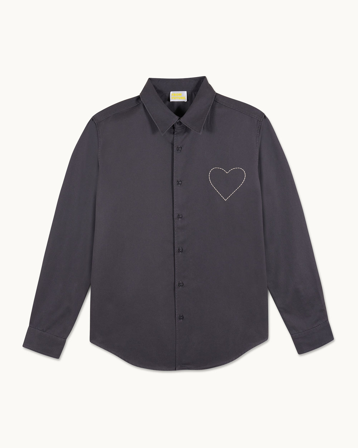 Camicia a Maniche Lunghe - Washed Black - Uomo
