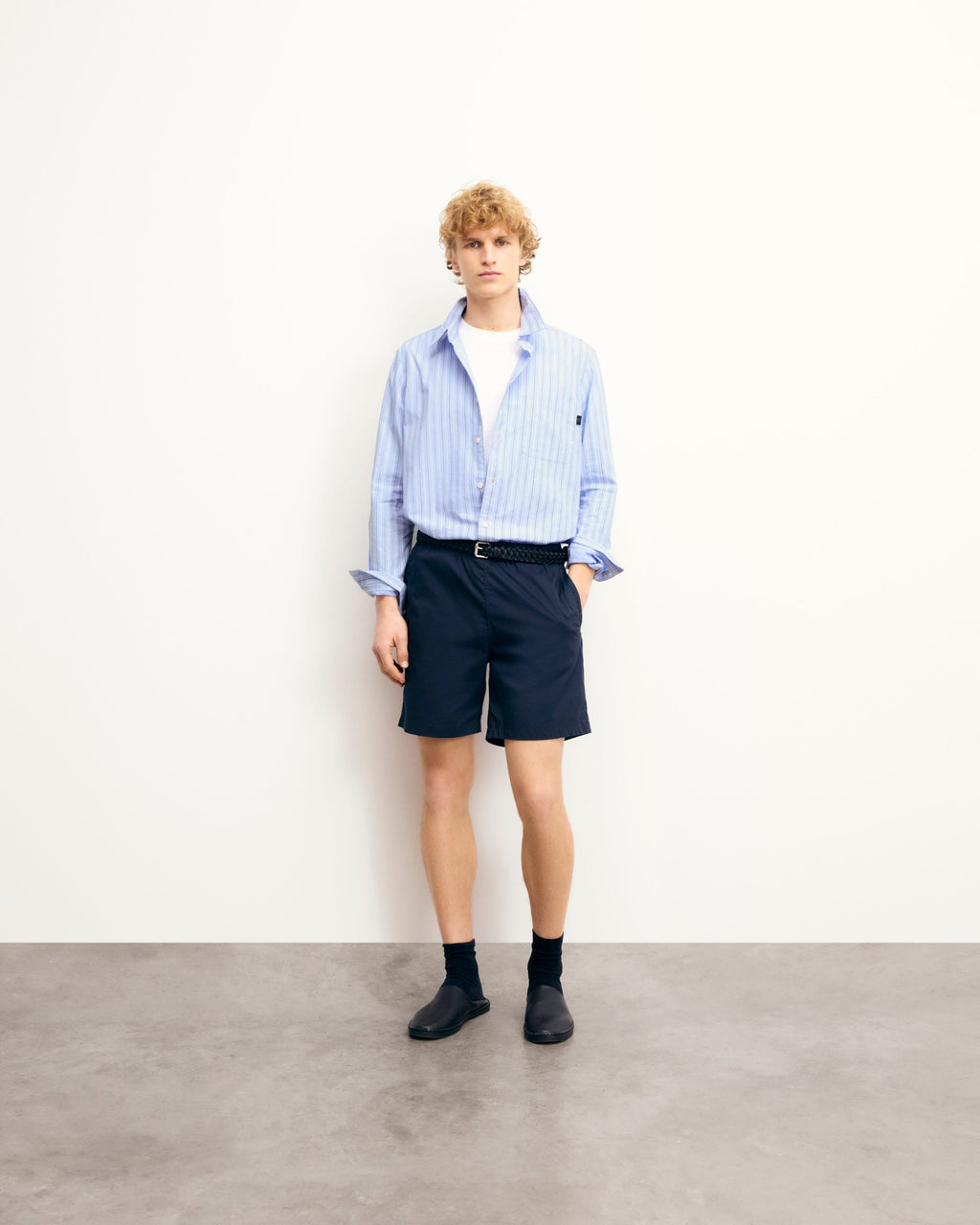 Camisa de manga larga - Multicolor azul cielo - Hombre
