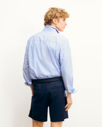 Camisa de manga larga - Multicolor azul cielo - Hombre