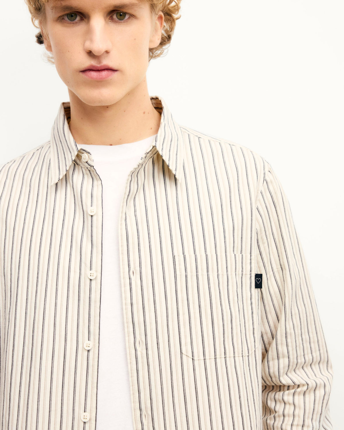 Camisa de manga larga - Multicolor R beige - Hombre