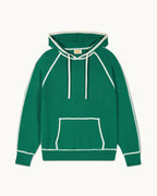 Hoodie Jumper with Contrast Trims - Ocean Green - Men