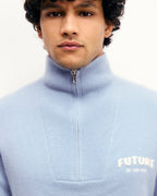 Maglione Collo con Zip Future - Grey Blue - Uomo