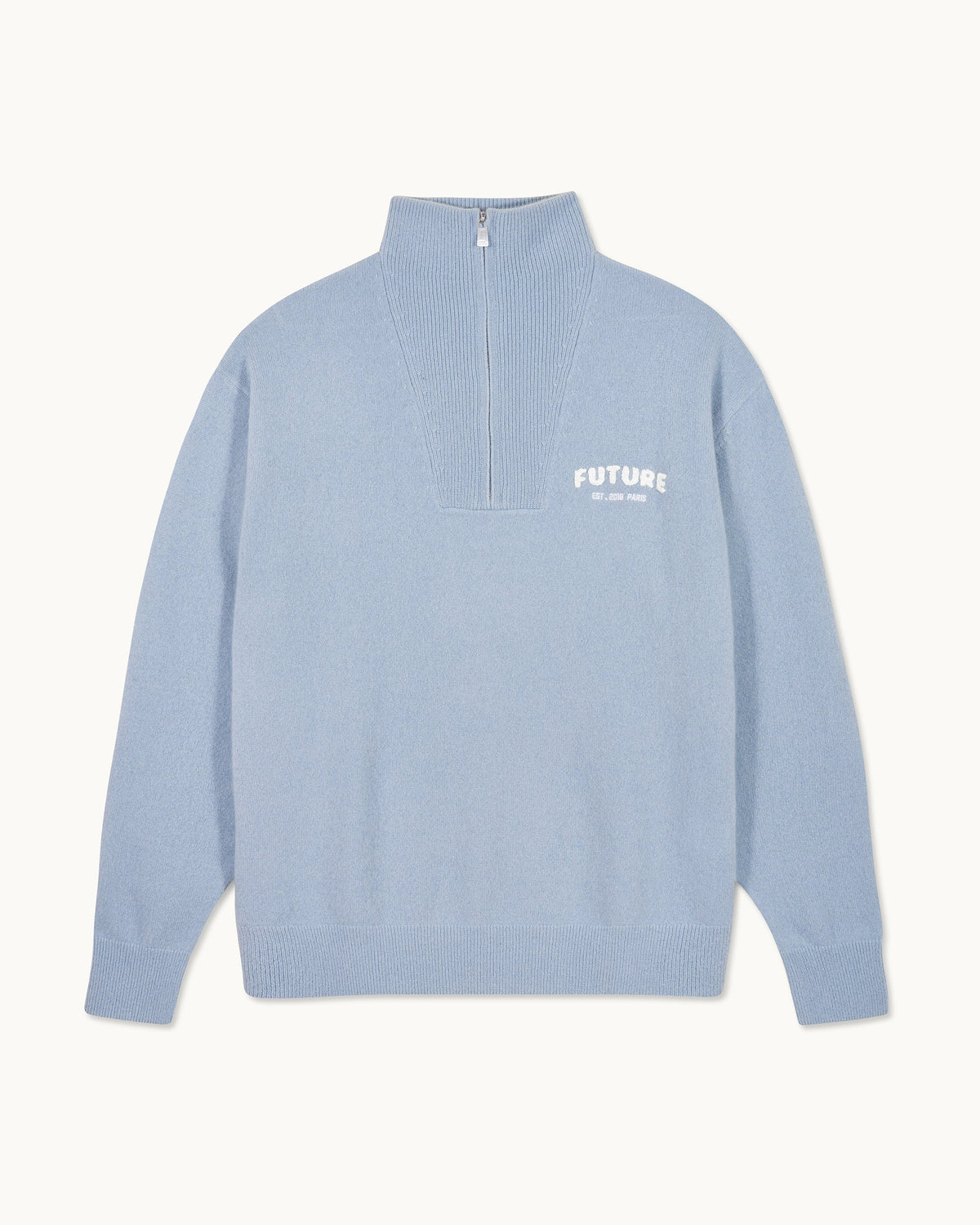 Maglione Collo con Zip Future - Grey Blue - Uomo