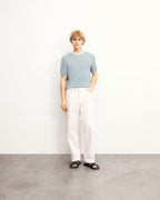 Maglione Girocollo a Contrasto - Grey Blue - Uomo