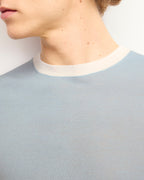 Maglione Girocollo a Contrasto - Grey Blue - Uomo