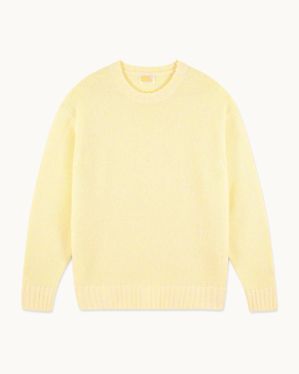 Pull Col Rond Oversize - Sunset Ylw Mln - Homme