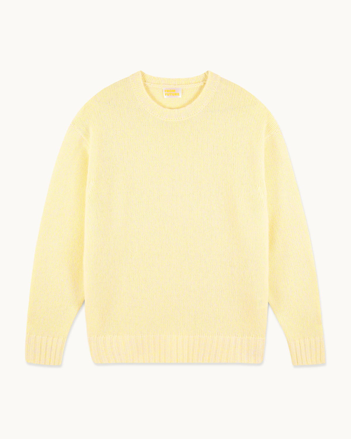 Pull Col Rond Oversize - Sunset Ylw Mln - Homme