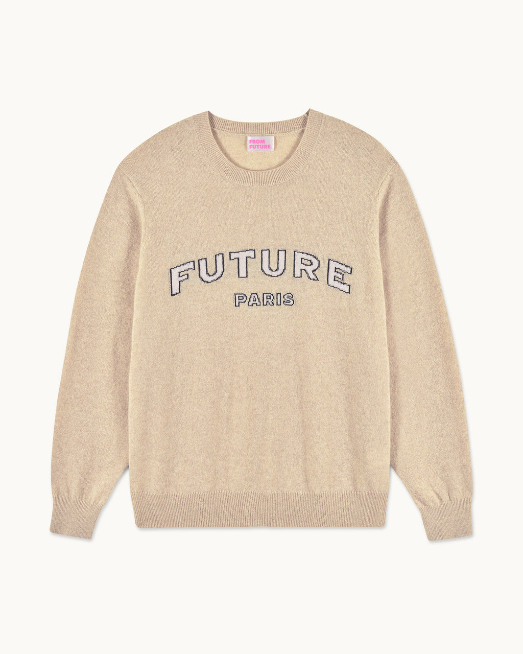 Maglione Girocollo Future Paris - Beige Melange - Uomo