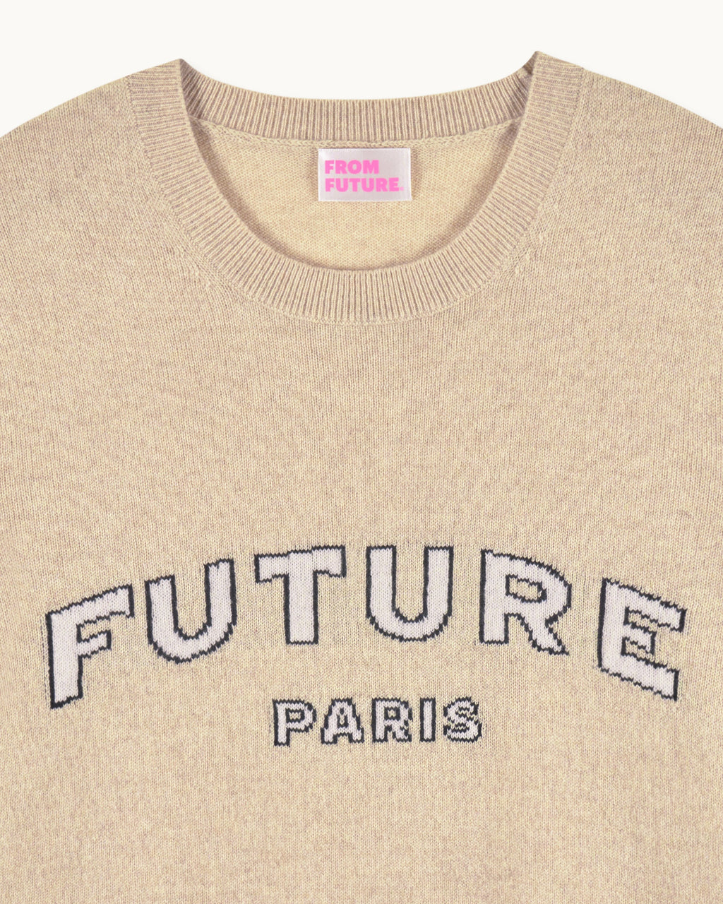 Maglione Girocollo Future Paris - Beige Melange - Uomo