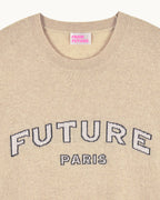 Maglione Girocollo Future Paris - Beige Melange - Uomo