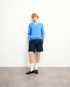 Pull Col Rond Bicolore - Boat Blue - Homme