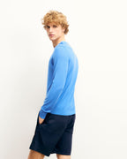 Pull Col Rond Bicolore - Boat Blue - Homme