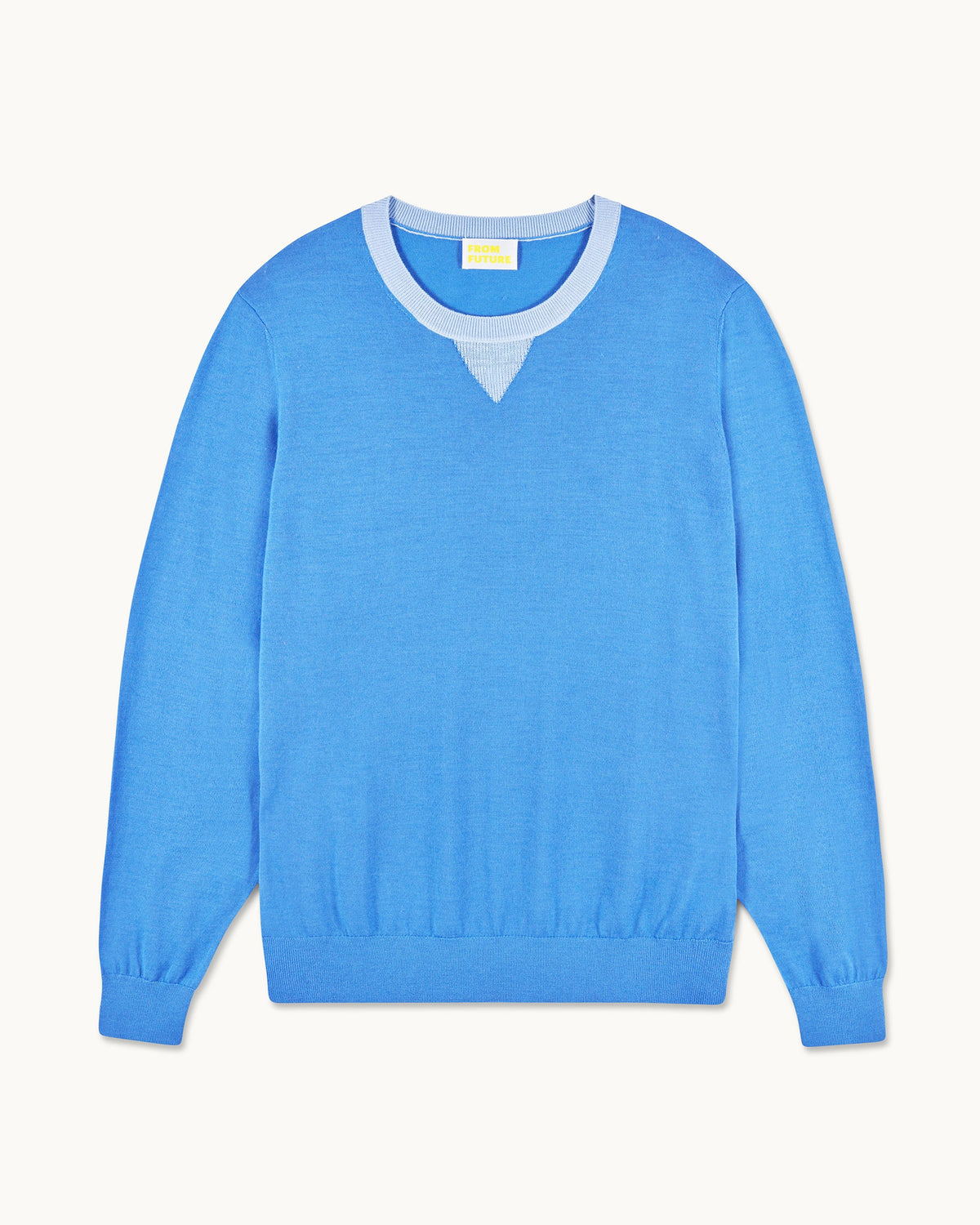 Pull Col Rond Bicolore - Boat Blue - Homme