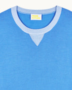 Pull Col Rond Bicolore - Boat Blue - Homme