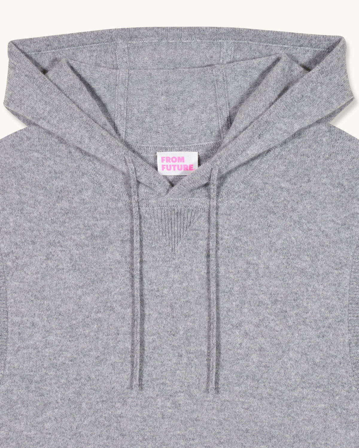 Maglione Smanicato Con Cappuccio - Grigio Melange Scuro - Uomo