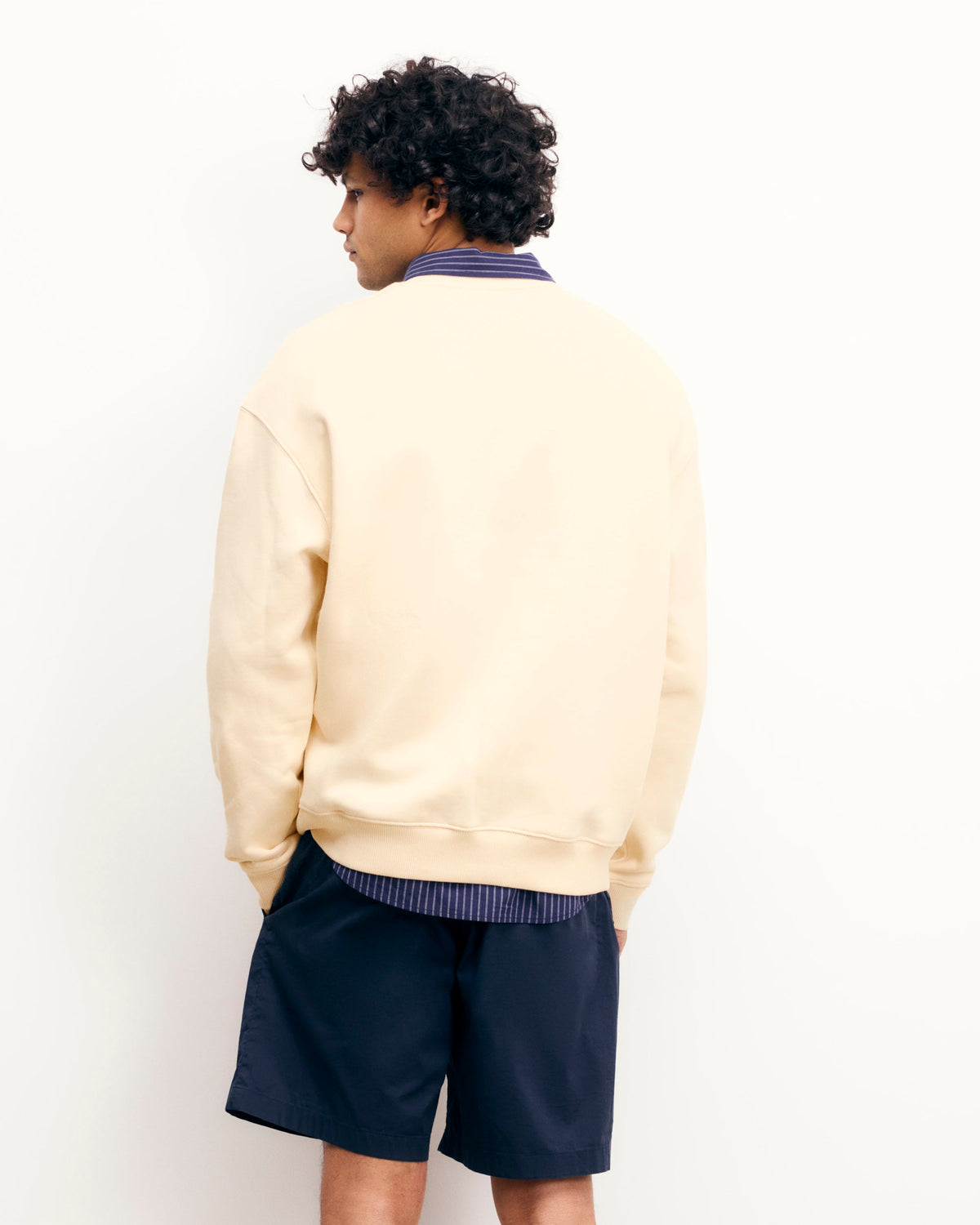 Sweatshirt Col Rond - Sable - Homme