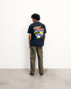 T-Shirt Girocollo a Maniche Corte - Washed Black - Uomo