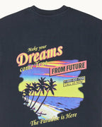 T-Shirt Girocollo a Maniche Corte - Washed Black - Uomo