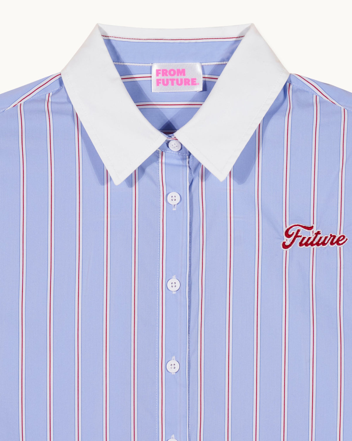 Camicia Senza Maniche - A Righe Blu/Rosso - Donna