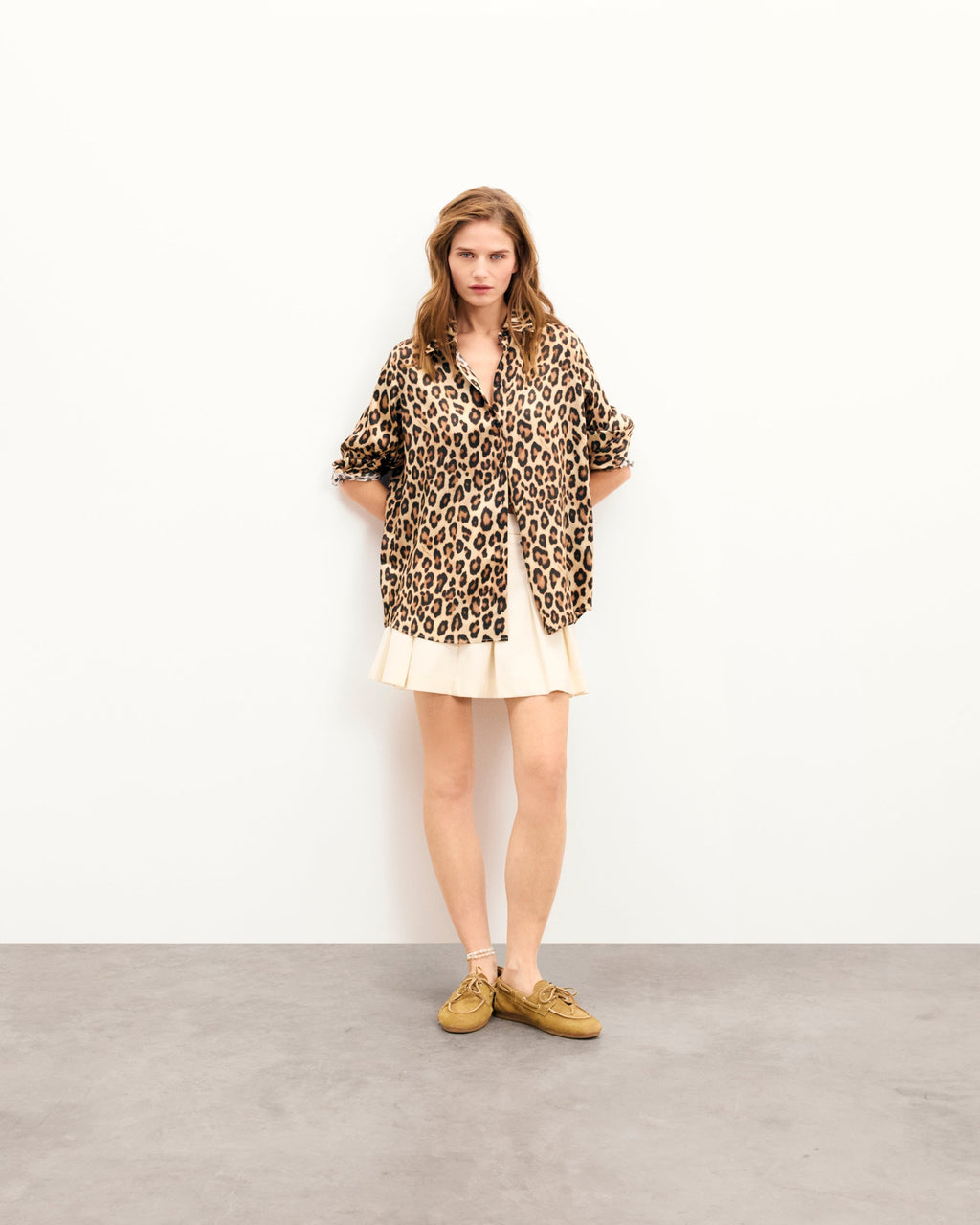 Chemise Manches Longues Gaby - Leopard - Femme