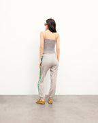 Jogging Droit Bandes Multicolores - Gris Chiné Clair - Femme
