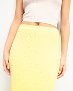 Jupe Longue Strass - Sky Yellow - Femme