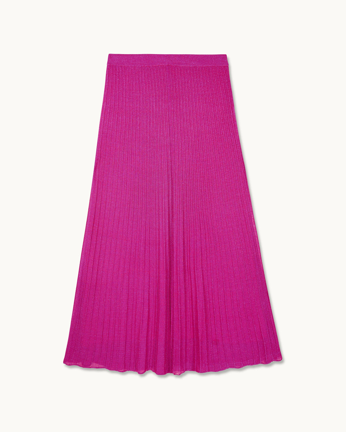 Gonna Midi Lurex - Shiny Pink - Donna