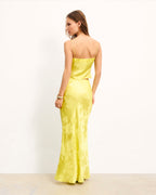 Jupe Longue Rivka - Sunset Yllw Jcq - Femme