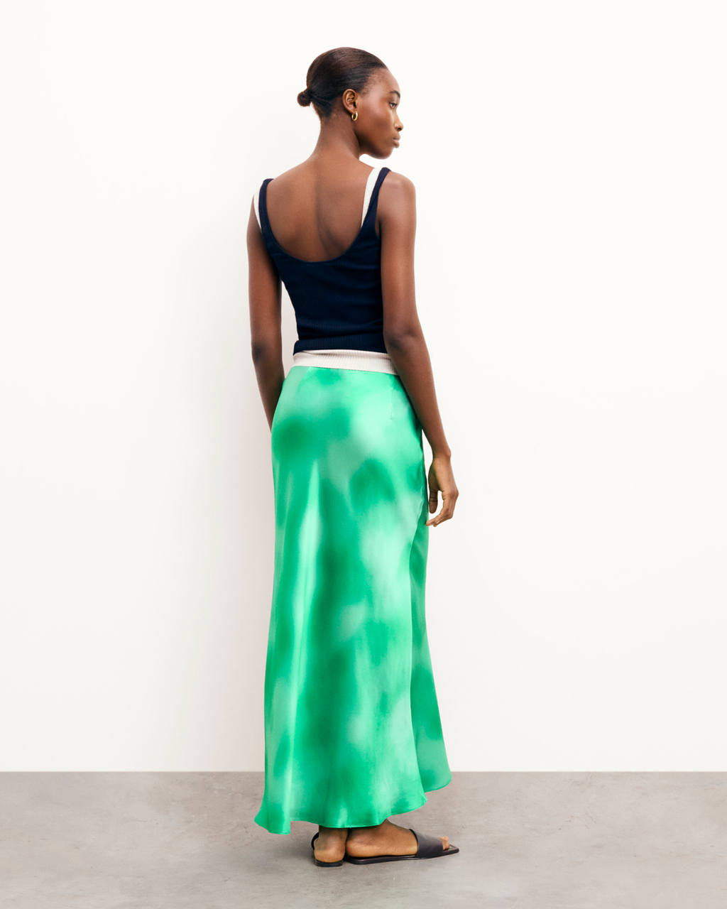 Rivka Long Skirt - Fuzzy Green - Women