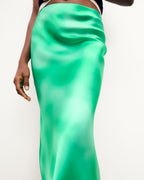 Rivka Long Skirt - Fuzzy Green - Women
