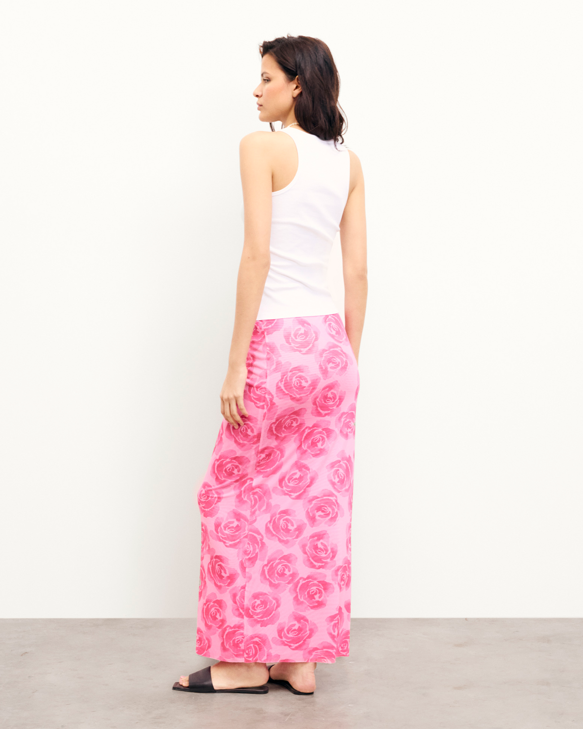 Falda midi Roma - Candy Flowers - Mujer