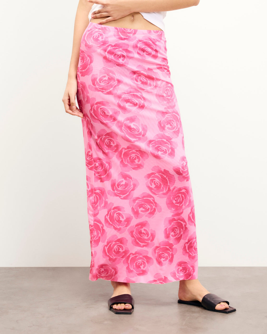 Falda midi Roma - Candy Flowers - Mujer