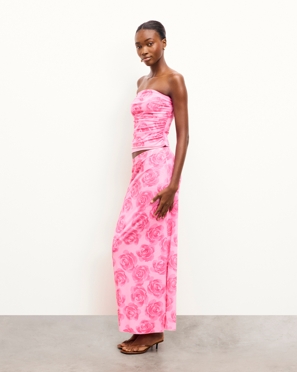 Falda midi Roma - Candy Flowers - Mujer