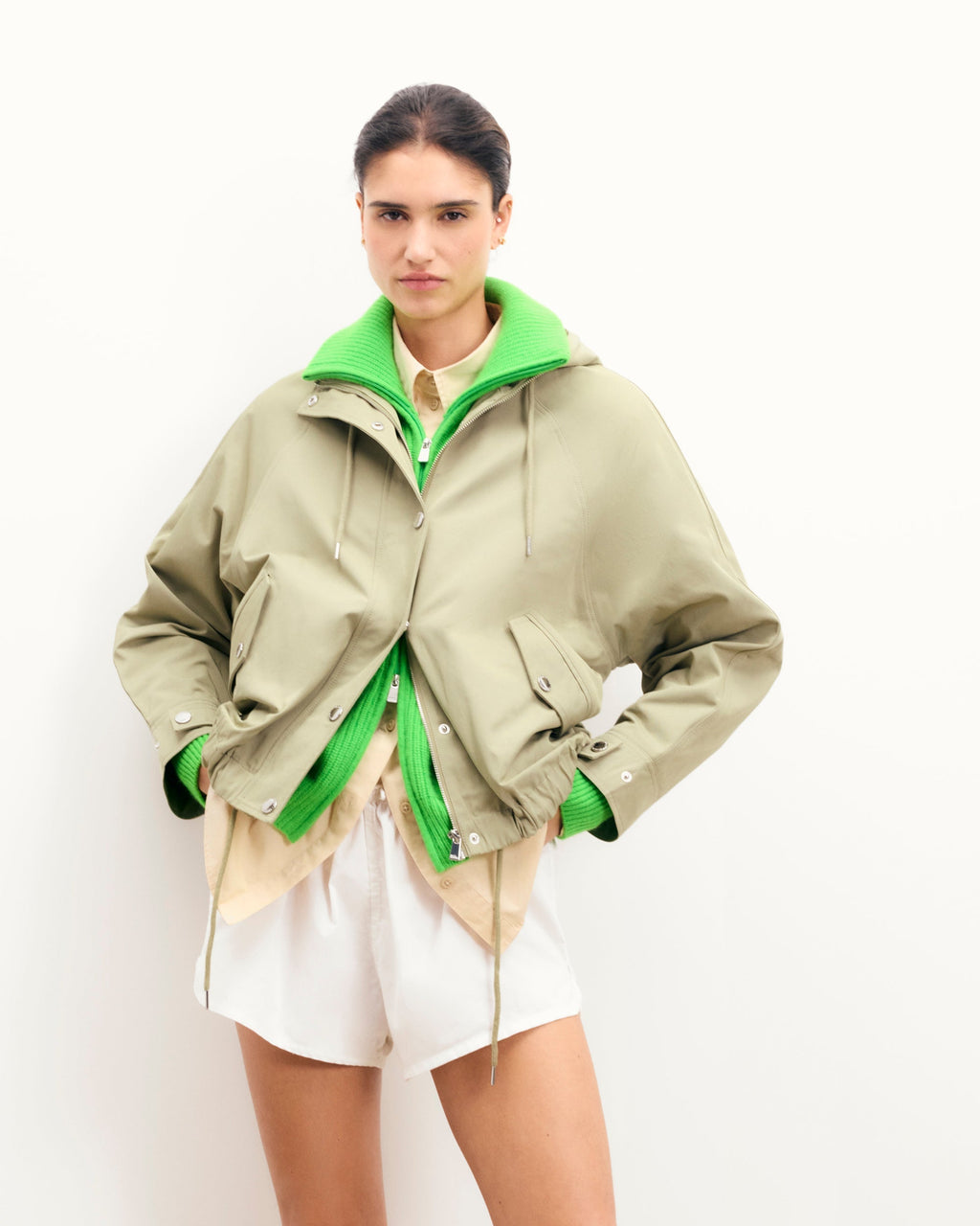 Outerwear Veste - Kaki - Femme